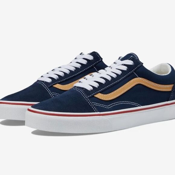 Vans Old Skool So Cal Vibes Sneakers- Tri Tone Navy/Yellow - Picture 1 of 13